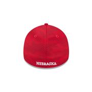 Nebraska New Era 3930 Helmet Stripe Flex Fit Cap